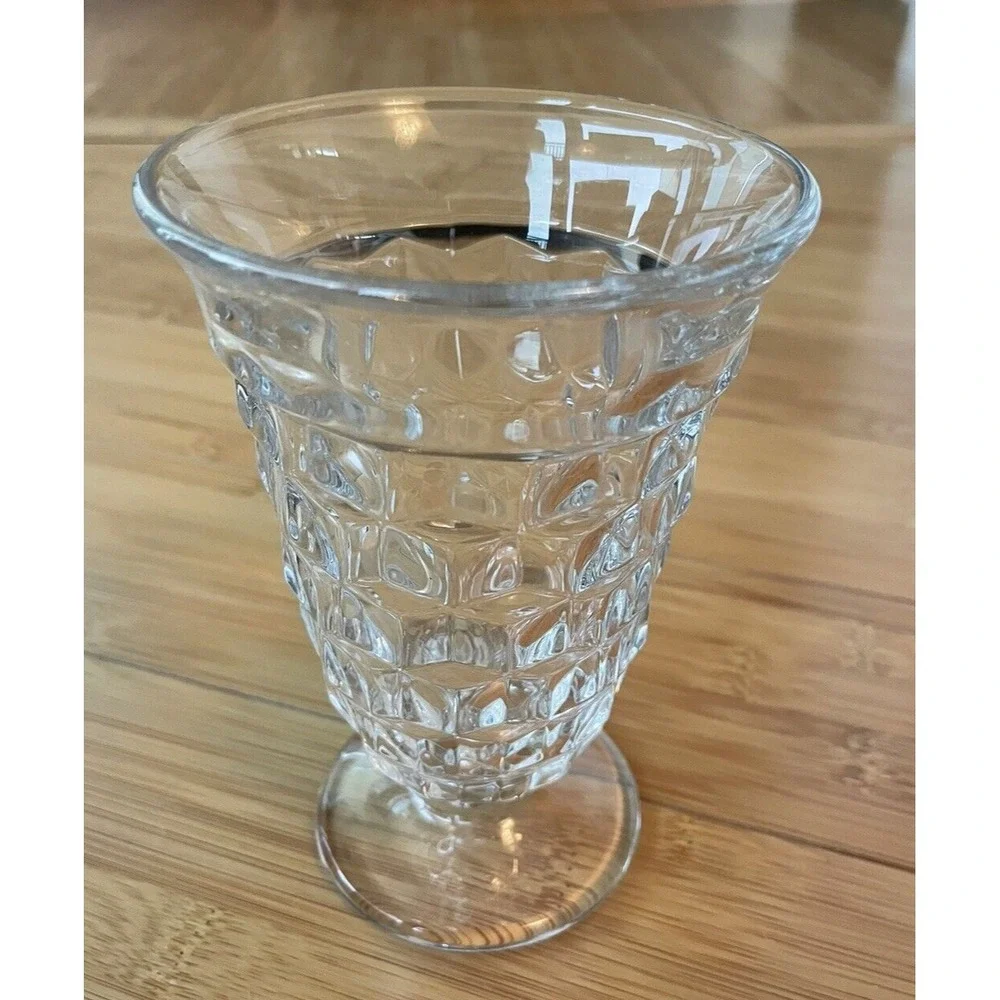Fostoria Footed Water Goblet American Clear Vintage‎
